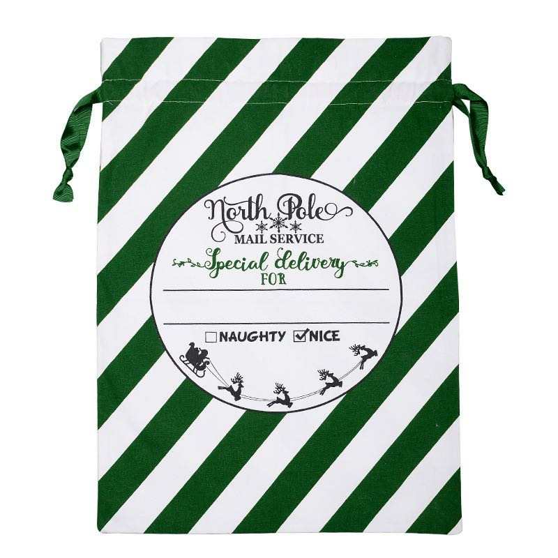 Green North Pole SANTA SACKS