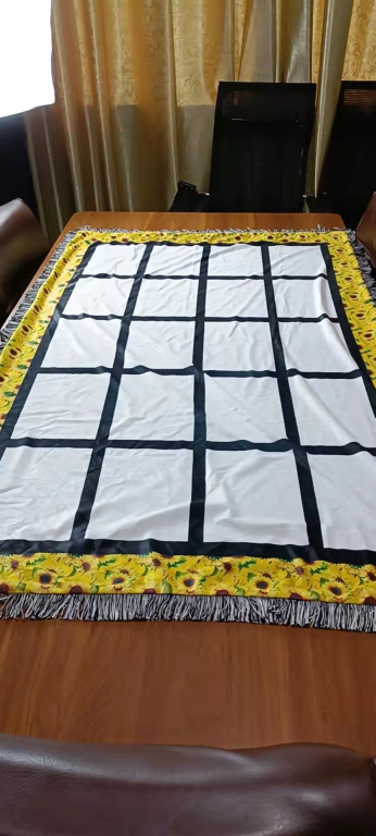 Yellow sunflower sublimation blankets 20 panels