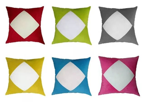 Diamond shaped velvet colourful sublimation/HTV cushion covers