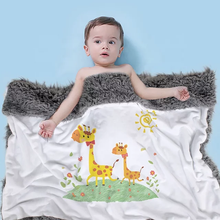 Load image into Gallery viewer, Baby throw sublimation blanket
