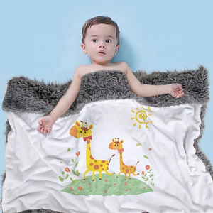 Baby throw sublimation blanket