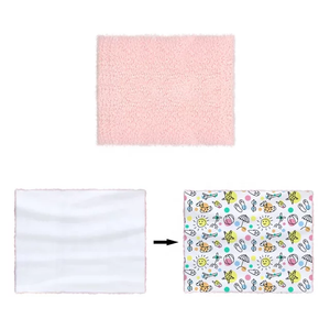 Baby throw sublimation blanket