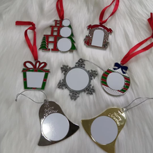 Load image into Gallery viewer, Sublimation tree ornaments
