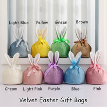 Load image into Gallery viewer, large high quality easter velvet bunny bags
