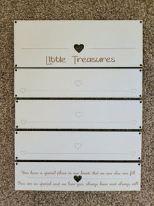 Pack of 10x Little treasures wall hangers