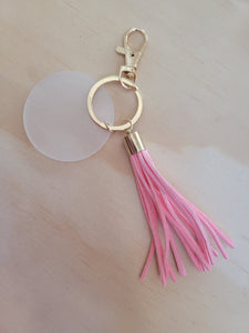 Acrlic key chains with tassle