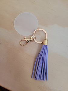 Acrlic key chains with tassle