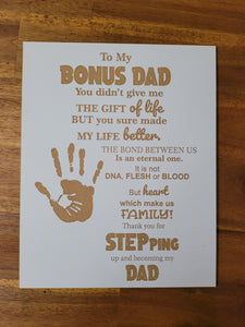 Bonus dad plaques