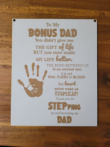 Bonus dad plaques