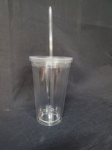 Pack of 24 Double wall clear sippy cups