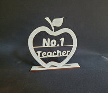 Load image into Gallery viewer, Teacher apple plaque
