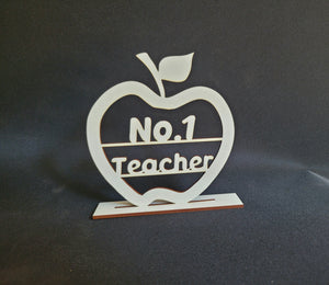 Teacher apple plaque