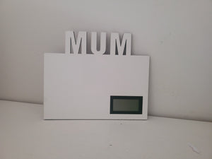 Sublimation Mum frame with built in clock