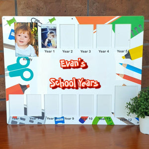 Pack of 10 - Coloured school photos board