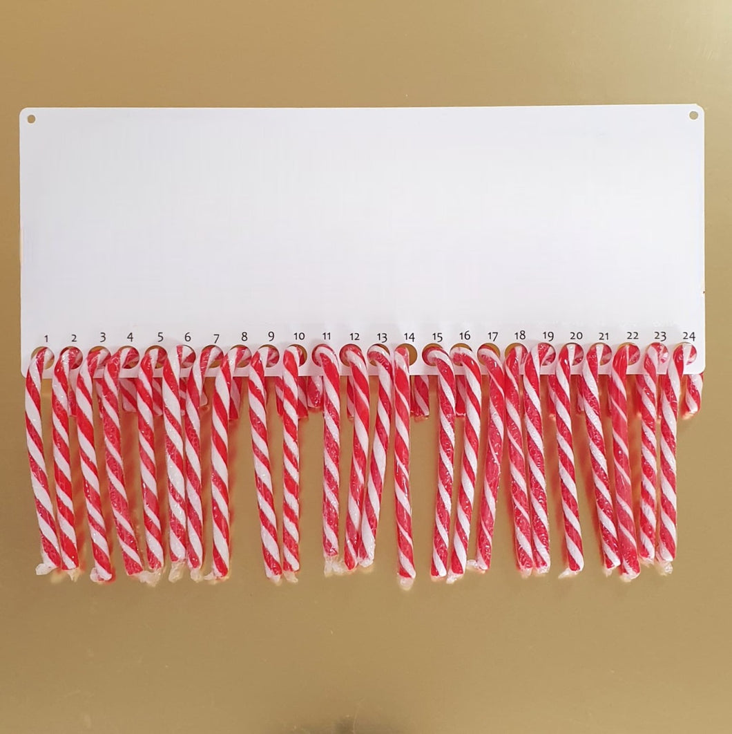 Bulk Buy 10x - Candy Cane countdown board