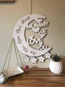 Bulk buy mix and match 5 moon and back wall hangers