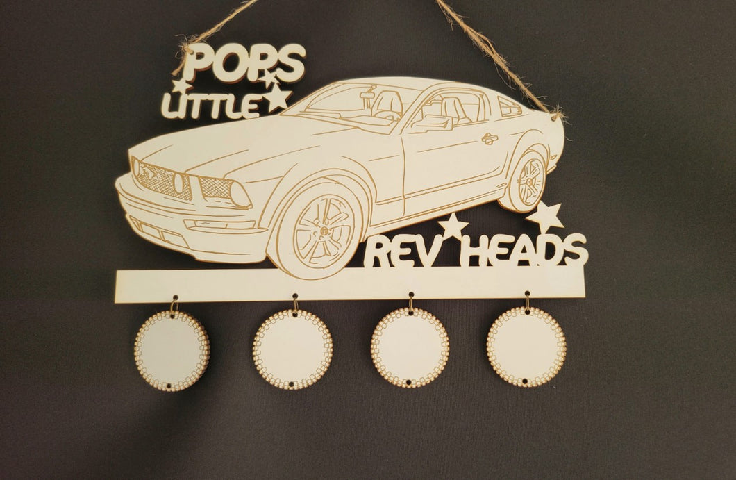 Pops little rev heads wall hanger