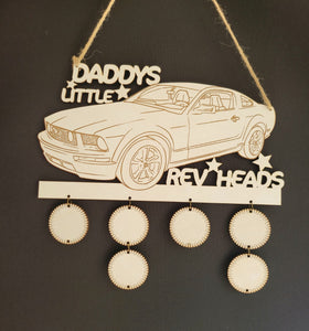 Daddies little rev heads wall hanger