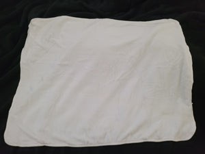 Baby throw sublimation white blanket